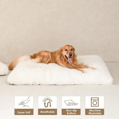 EHEYCIGA Fluffy Dog Crate Pad
