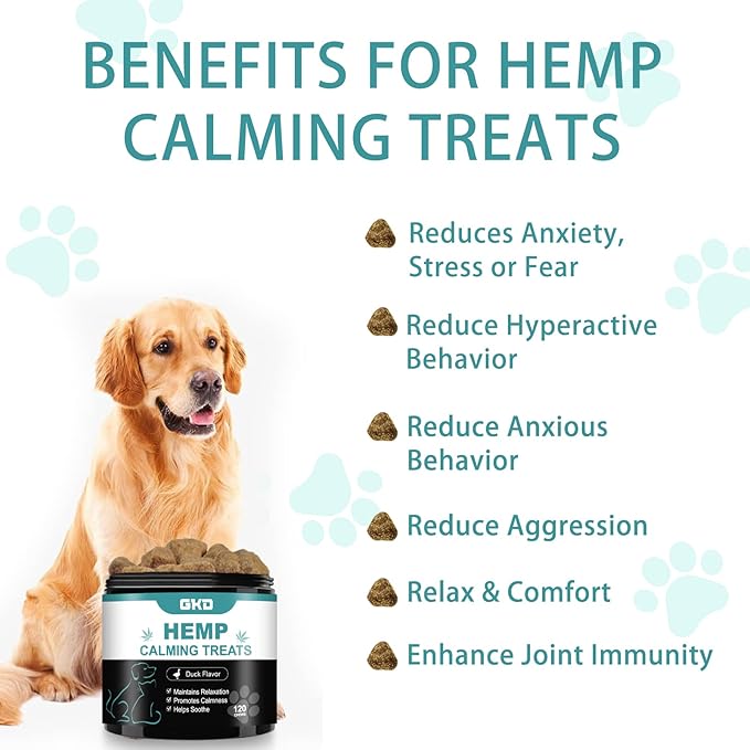 Hemp Calming Chews for Dogs 100% Golden