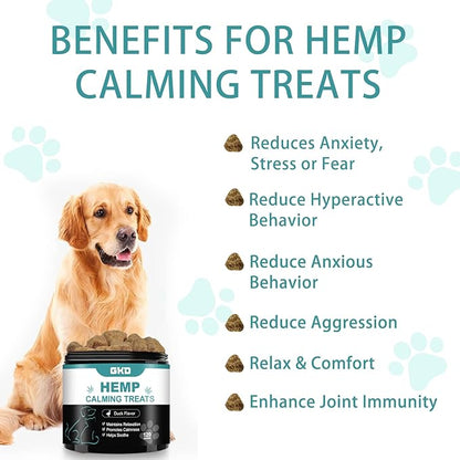 Hemp Calming Chews for Dogs 100% Golden