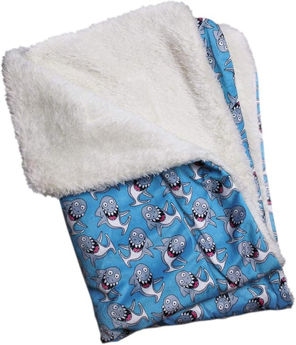 Klippo Dog/Puppy Luxurious Minky & Ultra-Plush Blanket ONE Size (Silly Shark)