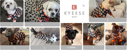 KYEESE Dog Pajamas Halloween Orange Pumpkin Dog Pjs Onesie Stretchable Soft Material for Holiday