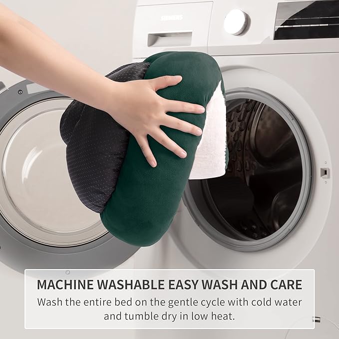 Love's cabin Round Donut Cat and Dog Cushion Bed 20in Pet