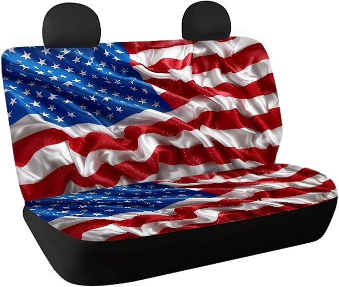 AFPANQZ 3D Flag Print Full Wrap Car Seat