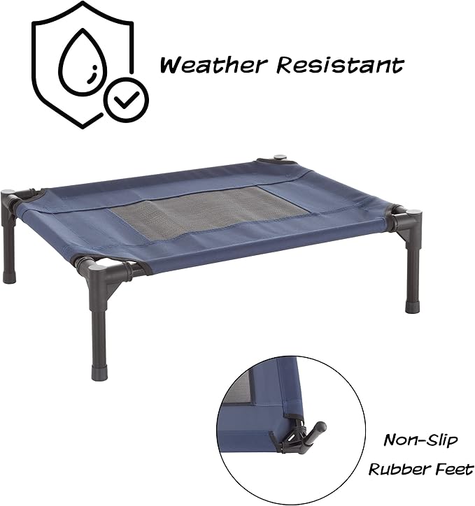 Elevated Dog Bed 24.5x18.5-Inch Portable 25lbs by