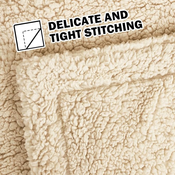 furrybaby Dog Blanket Soft Dog Blankets for Large Dogs Puppy Essentials Washable Fluffy Sherpa Fleece Cat Blanket 40x47 Inches for Bed Furniture Couch Sofa (Double-Layer Large