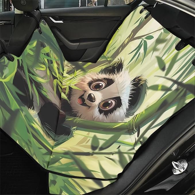 AFPANQZ Panda Back Seat Cover Protector Waterproof Scratchproof