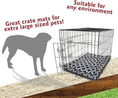 48" Links Navy Blue Crate Dog Bed Mat By Majestic Pet Products