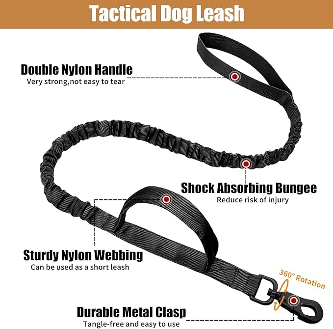 Tactical Dog Collar Leash Set