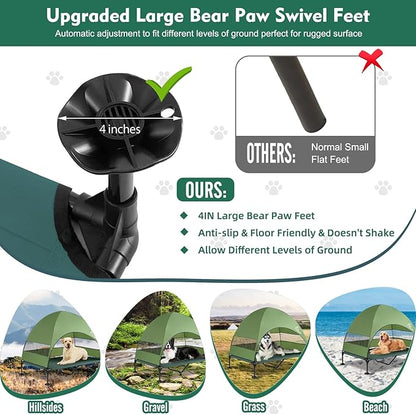 Upgraded Elevated Dog Bed with Canopy