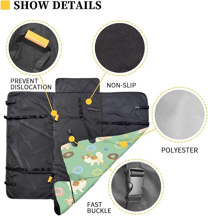 AFPANQZ Dogs Car Dog Cat Seat Cover Large