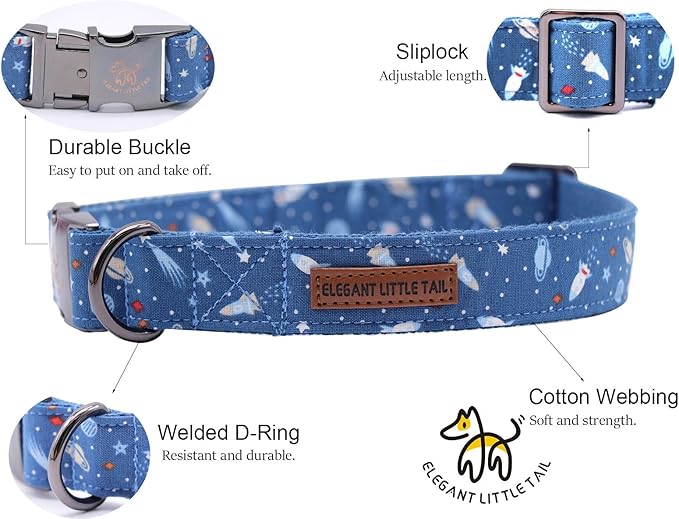 Elegant little tail Dog Collar with Bow