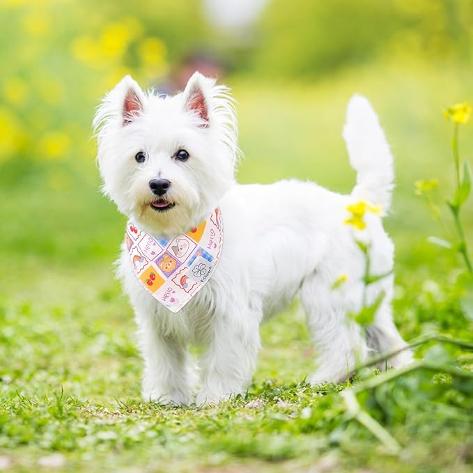 E-Clover Dog Bandanas & Matching Scrunchie-Cute Dog Bandana
