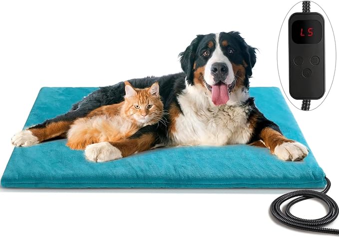 Super Large Size Outdoor Pet Heating Pad for Dogs 6 Temp 5 Timers