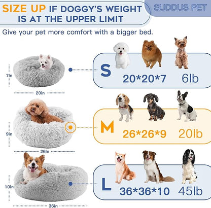 suddus Dog Beds for Medium Dogs 26''