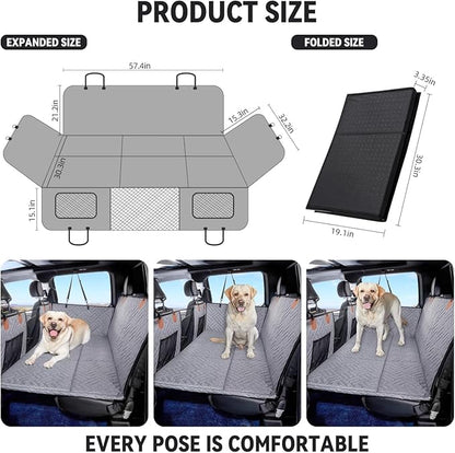 YJGF Dog Back Seat Extender for Truck F150/RAM1500/Silverado (Gray)