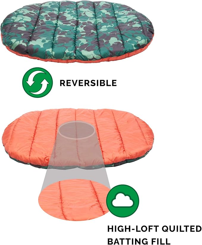 Furhaven Outdoor Travel Dog Bed for Large/Medium Dogs w/ Carry Bag