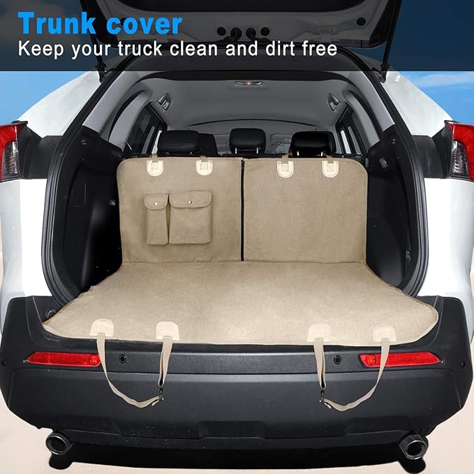 Dog Seat Cover for Back Seat-More Durable Waterproof Backseat Protector