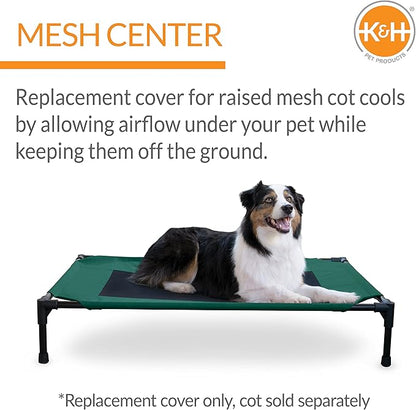 K&H Pet Products Elevated Cooling Outdoor Dog Bed 42 X 30 Inches