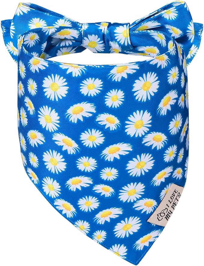 SCENEREAL Summer Daisy Floral Dog Bandana