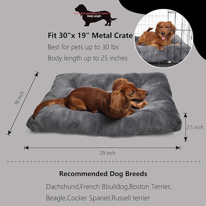 nononfish Dog Crate Pad 30x19 Washable for Medium 30 inch