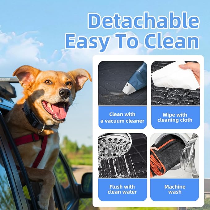 TECTINTER Back Seat Extender for Dogs-Large Space 400lbs