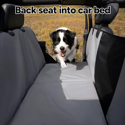 Back Seat Extender for Dogs，Heavy Duty Leatherette Dog 500lbs，Travel Dog
