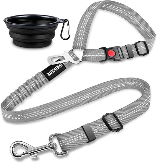 2 Piece Set Dog Seat Belt Retractable Dog