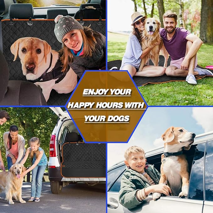 Dog Car Seat Cover 100% Waterproof 54" W 59" L