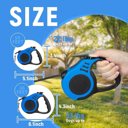 Retractable Dog Leash Automatic Telescopic Tractor Dog Tape 10/16 FT