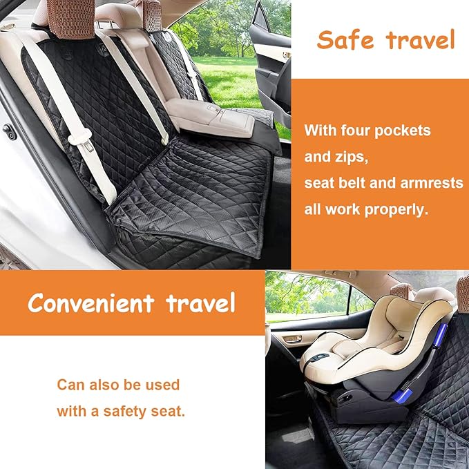 Dog Car Seat Cover for Back Seat