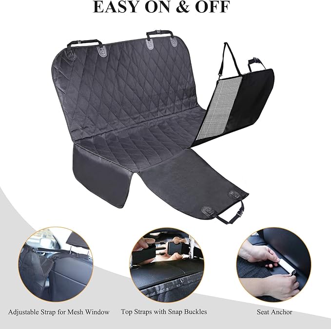 VIVAGLORY Dog Seat Cover for Back Seat
