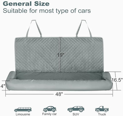 Dog Car Back Seat Cover for Large Dogs Under 100 lbs