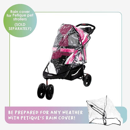 Petique Revolutionary Durable Pet Stroller 55LBS -