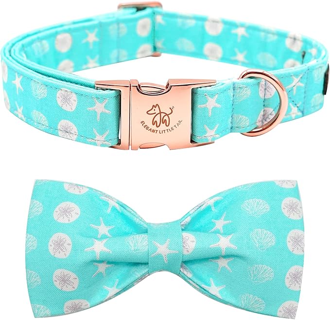 Elegant little tail Dog Collar with Bow