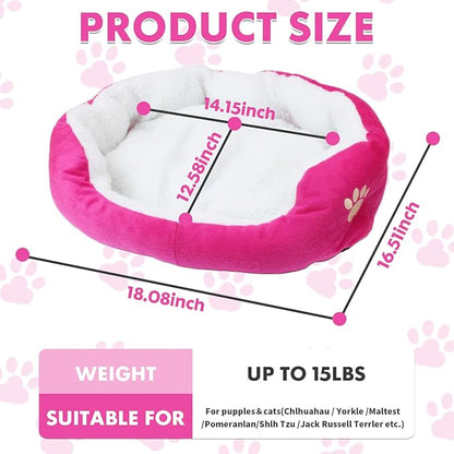 Barelove Round Dog Cat Beds Mattress Washable Pads Room
