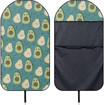 Yewattles Avocado Pattern Waterproof Bucket Car Seat Protector