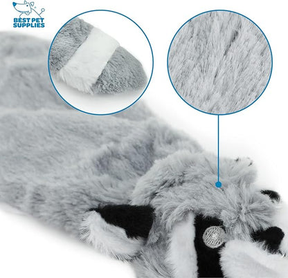 Best Pet Supplies 2-in-1 Stuffless Squeaky Dog Toys with Soft