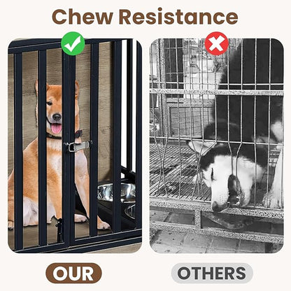 Rovibek Large Dog Crate 44 Inch, 2 Removable