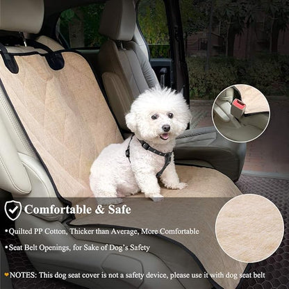 VIVAGLORY Front Dog Seat Covers 1PACK No-Skirt 4 Layers 600D Oxford
