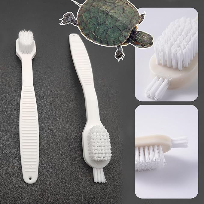 4 PCS Turtle Shell Brush with Suction Cup for Tank, Turtle Scrub Brush Turtle Scratches Back Brush Triple Strong Suction Turtle Shell Cleaning Brush Aquarium Turtle Tank Accessories Tortoise Supplies