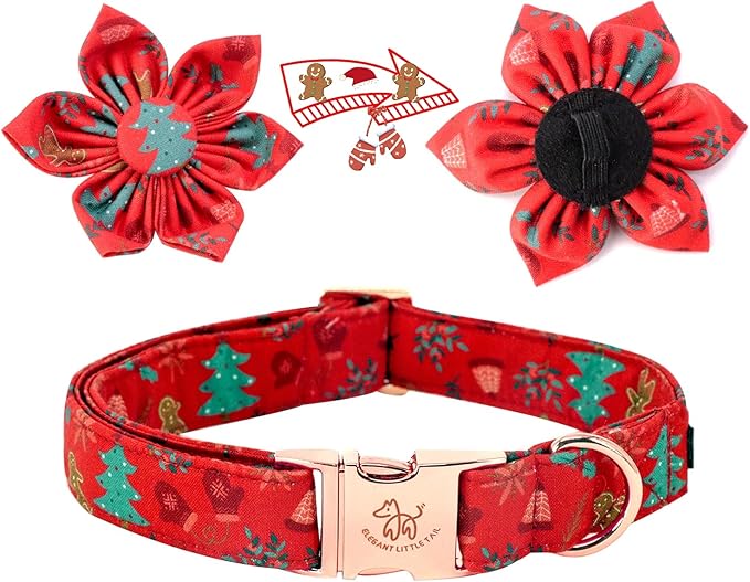Elegant little tail Christmas Dog Collar