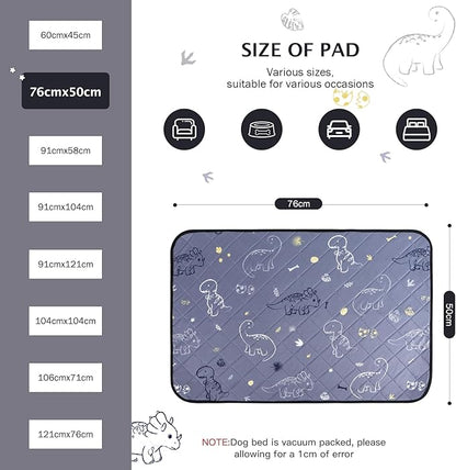 IEUUMLER Washable Pee Pads for Dogs 2 Pack EU007 (Gray 30"X20"-2pcs)