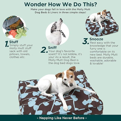 Molly Mutt Medium To Large Dog Bed Cover 27”X36”X5’’ - 100% Cotton