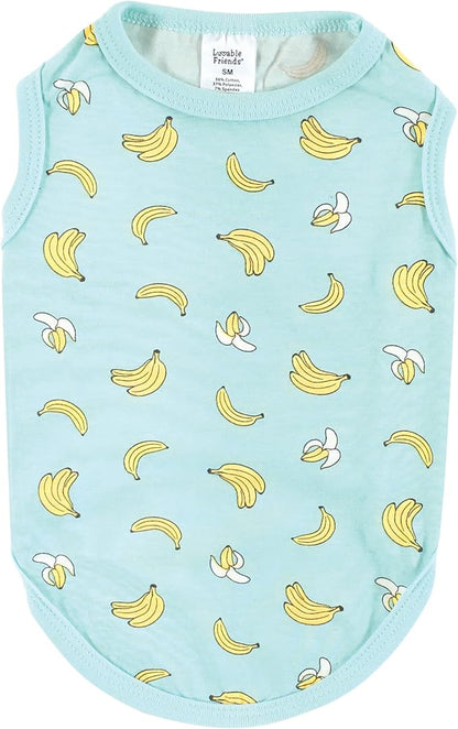 Luvable Friends Dog Pet Dog and Cats Cotton T-Shirts 2pk