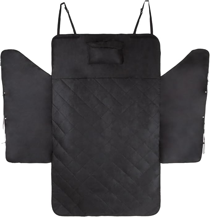 PETMAKER Cargo Liner Dog Seat Cover- Quilted Waterproof All Weather Non-Slip Pet Travel Mat with Side Coverage and Bumper Flap Protector for SUVs