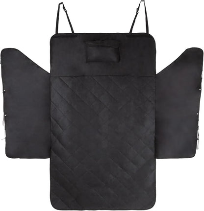 PETMAKER Cargo Liner Dog Seat Cover- Quilted Waterproof All Weather Non-Slip Pet Travel Mat with Side Coverage and Bumper Flap Protector for SUVs