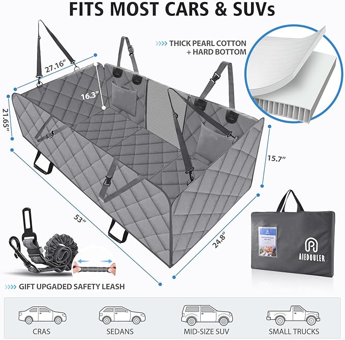 Back Seat Extender for Dogs 400lbs Capacity