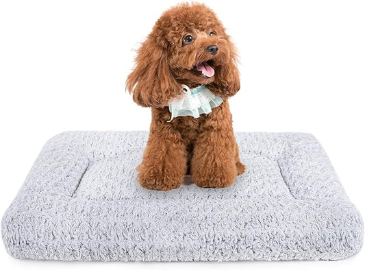 Dog Beds Crate Pad for Medium (17"x12"Grey)