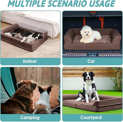 Orthopedic Dog Beds for X-Large Dogs (XL,48" L 32" W 7.5" Th)