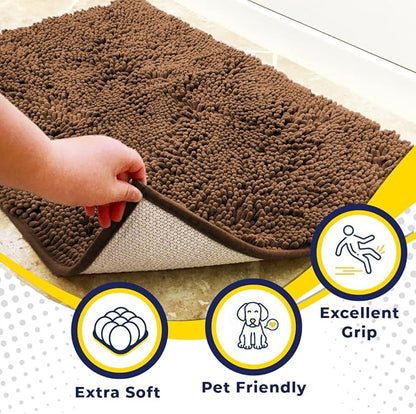 Muddy Mat® AS-SEEN-ON-TV Highly Absorbent Microfiber Door Mat and Pet Rug 59"X35"